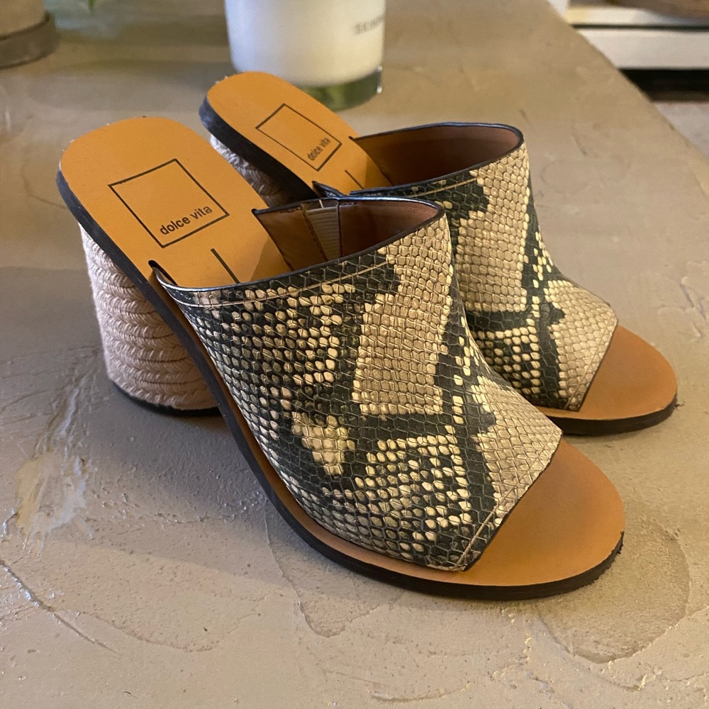 Dolce Vita Platform Sandal - snakeskin pattern